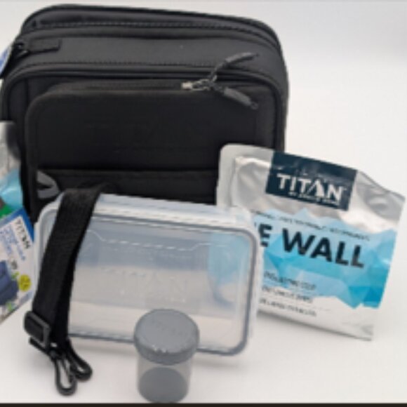 Titan Expandable Lunch Pack Cold Fridge with Ice Walls & Storage New - BLUE - Picture 3 of 3
